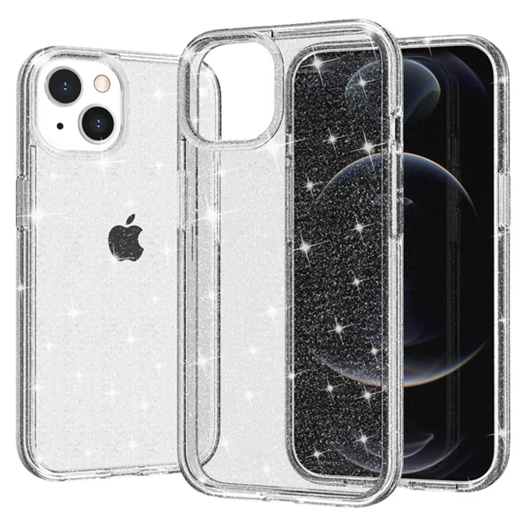 iPhone 14 Plus Fleck Glitter Case Clear